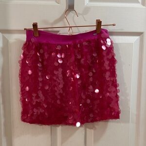 Vintage Juniors Aeropostale Fuchsia Sequin Mini Skirt